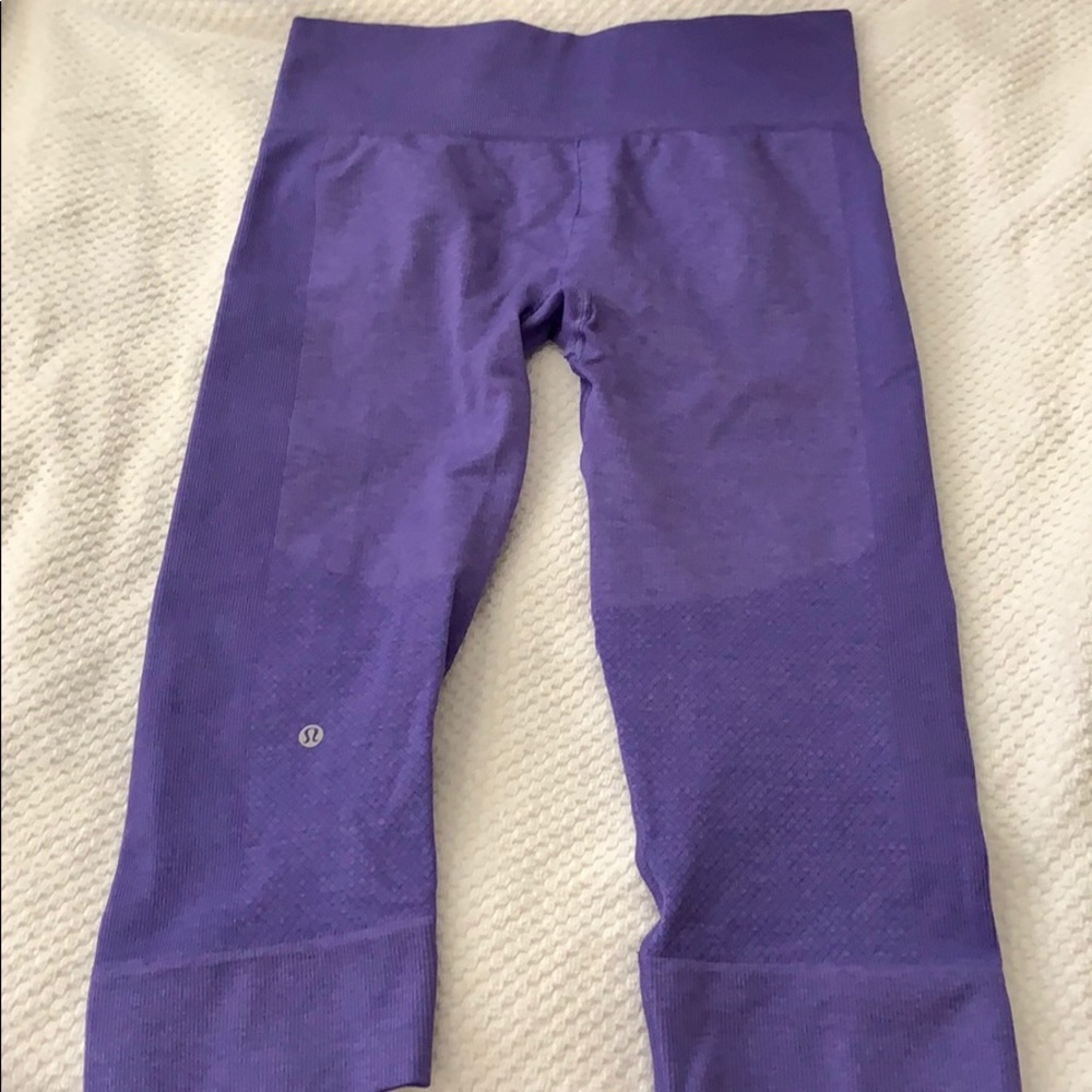 Purple lululemon workout pants